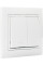 Вимикач 2-кл. BBсб10-2-0-Fl-W (білий)