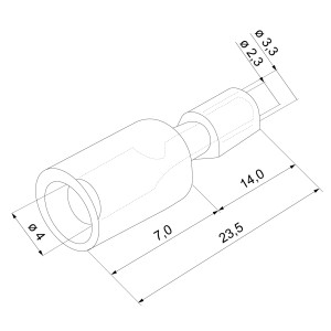 Роз`єм-штекер циліндричний FRD 2-156  'розетка' (100 шт.)