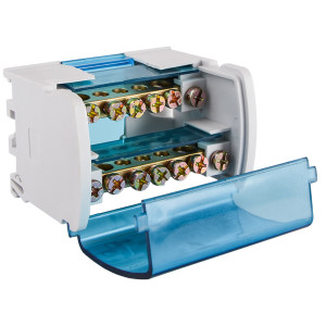 Нульова шина в корпусі VC-207  (2 бруска по 7 отворів)