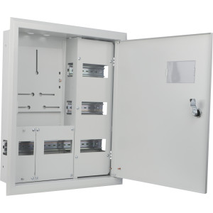 Корпус обліку металевий 27 модулів 3фл, вбудований IP31, серії UBox
