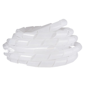 Спіраль біла-прозора (10м) SWB-30 ∅22-350