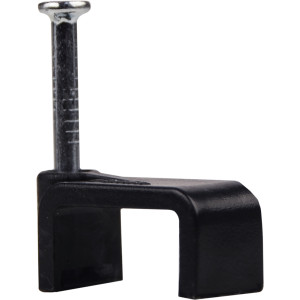 Скоба чорна CHF-14 мм плоска (100 шт.)