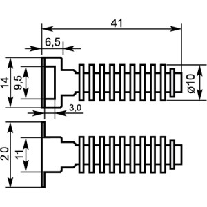 Майданчик до хомутів CTH-1 (100 шт.)