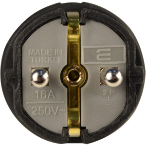 Вилка каучукова стандартна 2Р+PE 16А IP44