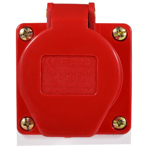 Розетка (гніздо) стаціонарна ГC 16А/4 3Р+РЕ (114)