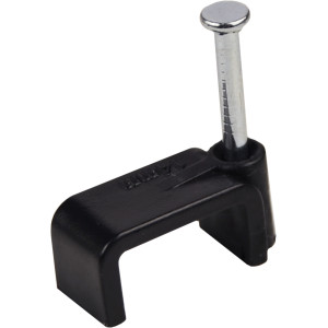 Скоба чорна CHF-14 мм плоска (100 шт.)