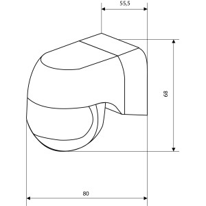 Інфрачервоний датчик руху ДР-11 чорний