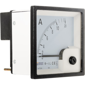 Амперметр прямого включення 10А  72х72 модель A-72-6 AС