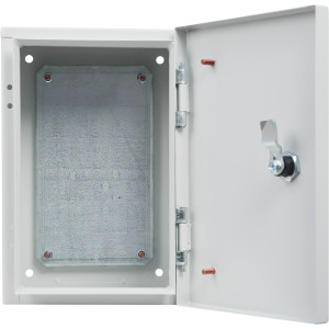 Корпус з монтажною панеллю металевий 30*20*15, IP31, серії UBox