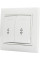 Вимикач 2-кл. прохідний ВВпсб10-2-0-Fl-W (білий)