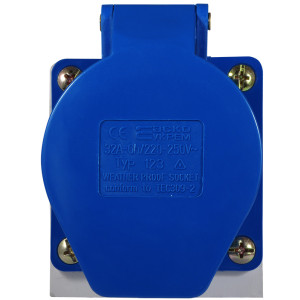 Розетка (гніздо) стаціонарна ГС 32А/3 2Р+РЕ (123)