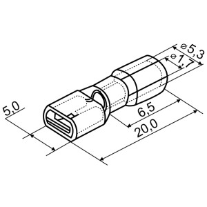 Конектори повністю ізольовані FDFD1,25-187 'мама'  (100 шт.)