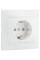 Розетка 2Р+PE  зі шторками  PBшсб16-З-Fl-W (біла)