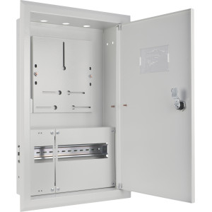 Корпус обліку металевий 12 модулів 3фл, вбудований IP31, серії UBox