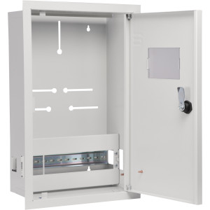 Корпус обліку металевий Light 12 модулів 3фл, вбудований IP31, серії UBox