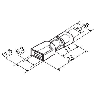 Конектори повністю ізольовані  MDFNY 2-250 'папа'  (100 шт.)
