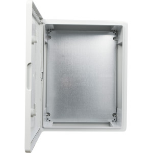 Корпус з АБС-пластику, ударостійкий, з монтажною панеллю, непрозорі дверцята, 35*50*19, ІР65, серіїUBox