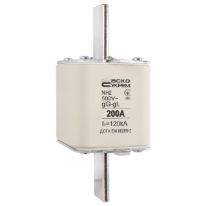 Запобіжник ножовий з плавкою вставкою NH2 200A gG