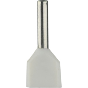 Наконечники трубчасті ТЕ 0,5-08 білі (100 шт.)