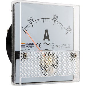 Амперметр 300/5А 80х80 модель А-80 AС