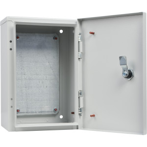 Корпус з монтажною панеллю металевий 30*20*15, IP31, серії UBox