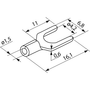 Кабельні наконечники SV 1,25-4  (100 шт.)