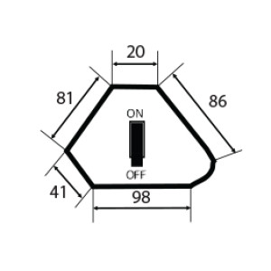 Магнітний тримач з перемикачем 6005