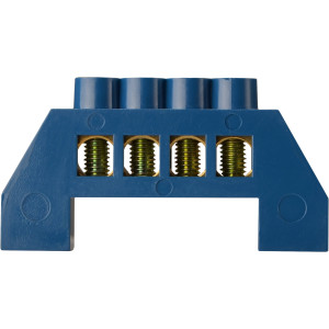 Нульова шина в пластиковому корпусі BC-6В 4 отв. (8*12)