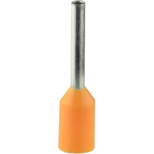 Наконечники трубчасті НТ 0,5-08 помаранчеві (100 шт.)