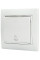 Вимикач дзвінковий  ВВдсб10-FL-W (білий)