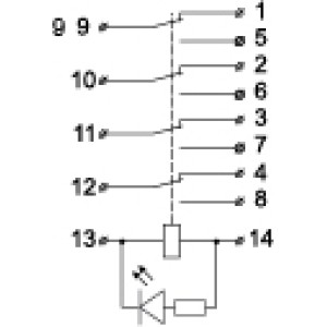 Реле LY4 (АС 36 V)