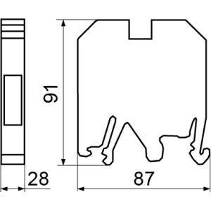 Клемник JXB 95/35 сірий