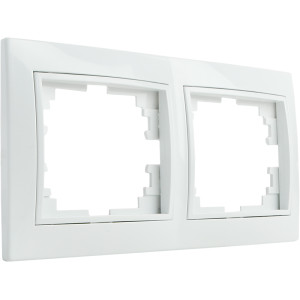 Рамка двомісна Pм-2-Fl-W (біла)