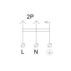 Розетка каучукова з захисною кришкою 2Р+PE 16А IP44