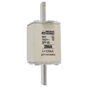 Запобіжник ножовий з плавкою вставкою NH1 200A gG