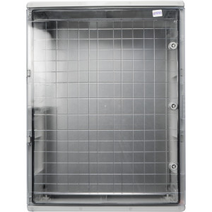 Корпус з АБС-пластику, ударостійкий, з монтажною панеллю, прозорі дверцята, 60*80*28, ІР65, серіїUBox