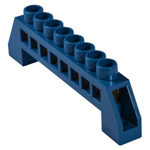 Нульова шина в пластиковому корпусі BC-6A 8 отв. (6*9)