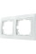 Рамка двомісна Pм-2-Fl-W (біла)