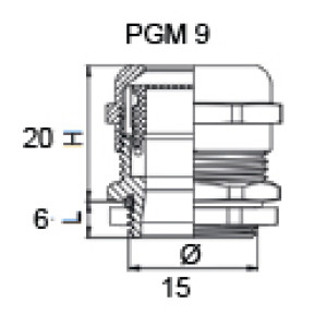 Сальник металевий PGM 9