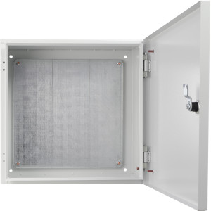 Корпус з монтажною панеллю металевий 40*40*20, IP31, серії UBox