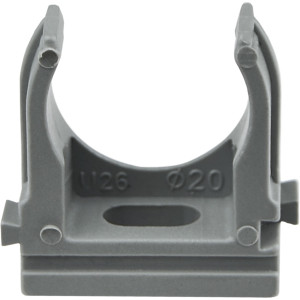 Кріплення для гофри сіре 20 мм (уп.50шт)