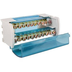 Нульова шина в корпус VC-211 (2 бруска по 11 отворів)