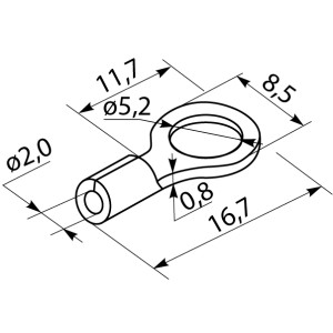 Наконечники під ґвинт з ізоляцією RV 2-5 (100 шт.)