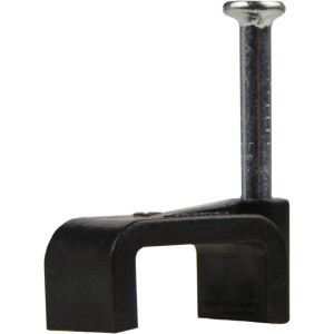 Скоба чорна CHF-12 мм плоска (100 шт.)