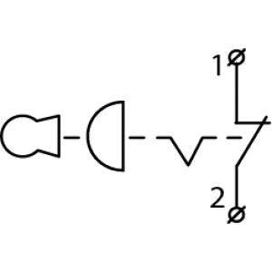 Пост одномісний "Аварійний Стоп" XAL-J184