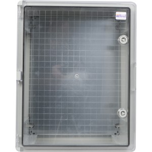 Корпус з АБС-пластику, ударостійкий, з монтажною панеллю, прозорі дверцята, 40*50*24, ІР65, серіїUBox