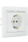 Розетка 2Р+PE  PBсб16-З-Fl-W (біла)