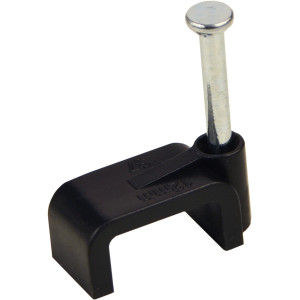 Скоба чорна CHF-12 мм плоска (100 шт.)