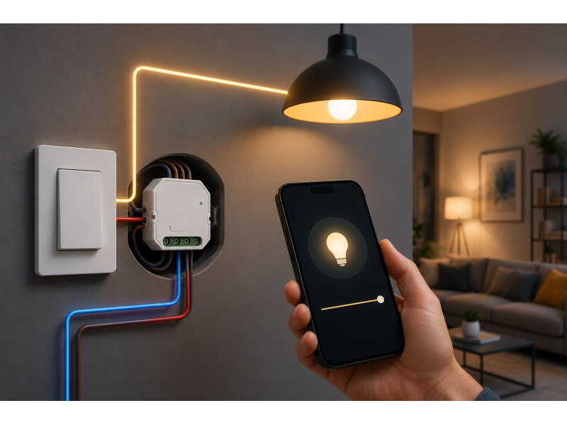 Розумне керування світлом: Як інтегрувати Wi-Fi реле або розумні вимикачі в класичну проводку
