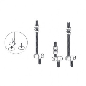 Фіксатор блискавкоприймача у бетонній опорі, NL0017, ДКС
